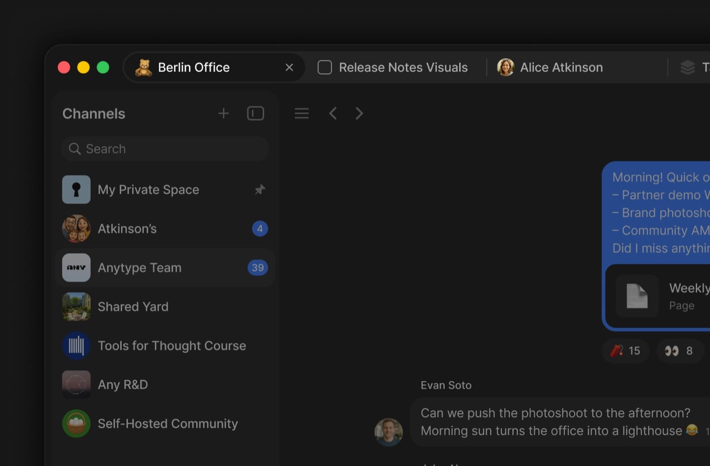 Anytype screenshot 1 of 3