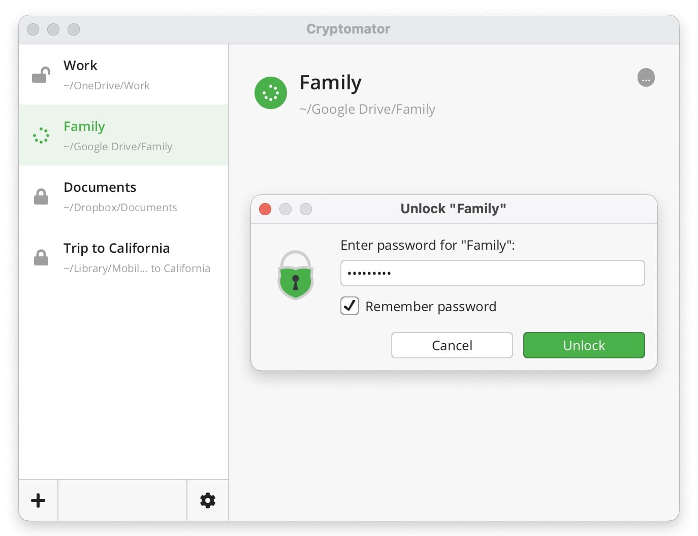 Cryptomator screenshot 1 of 3