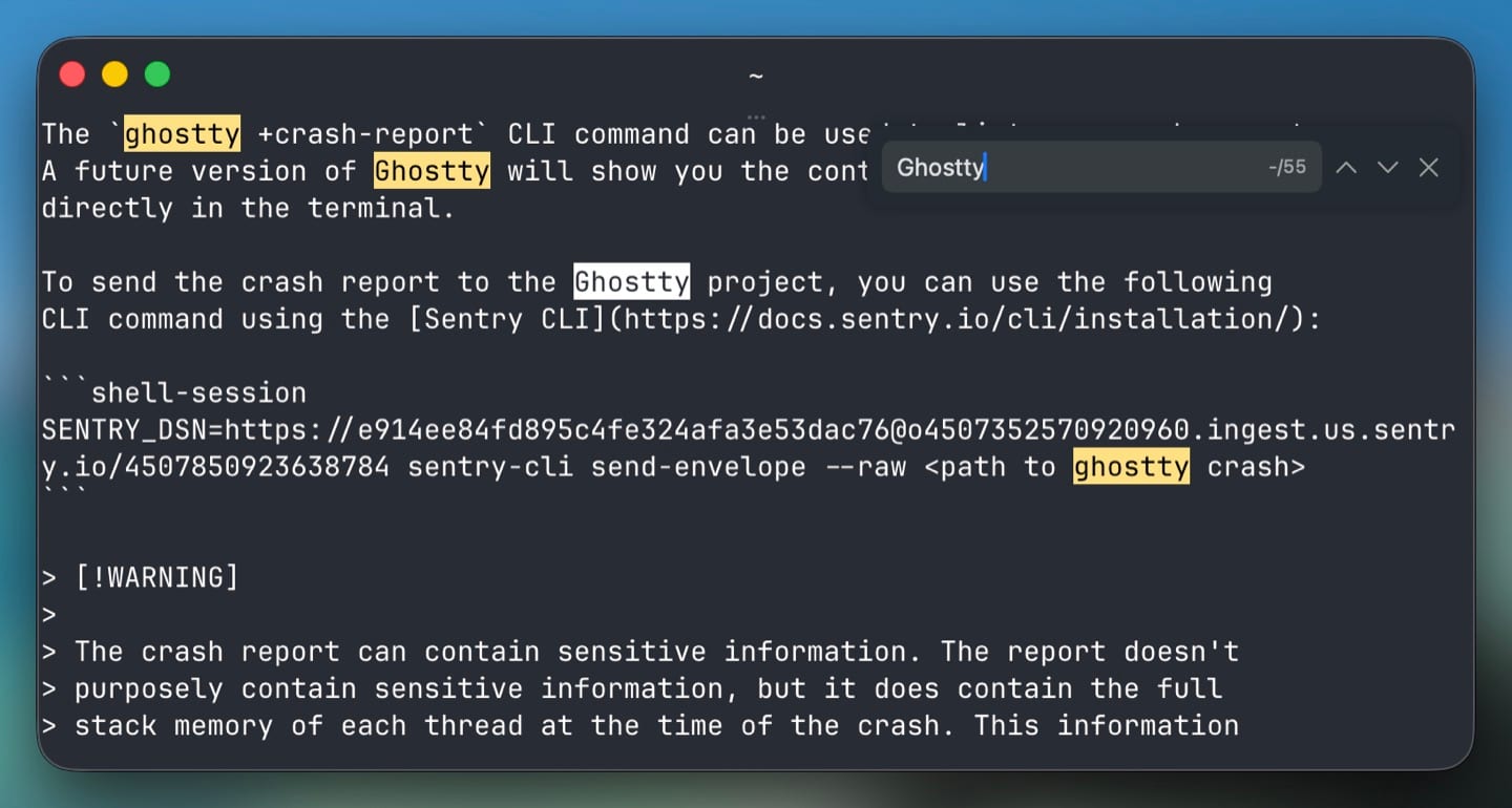 Ghostty screenshot 2 of 3