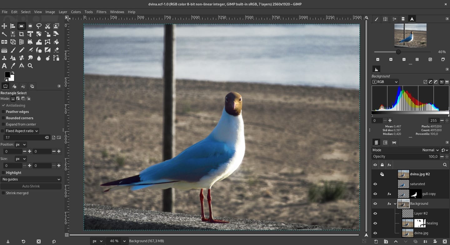 GIMP screenshot 2 of 3