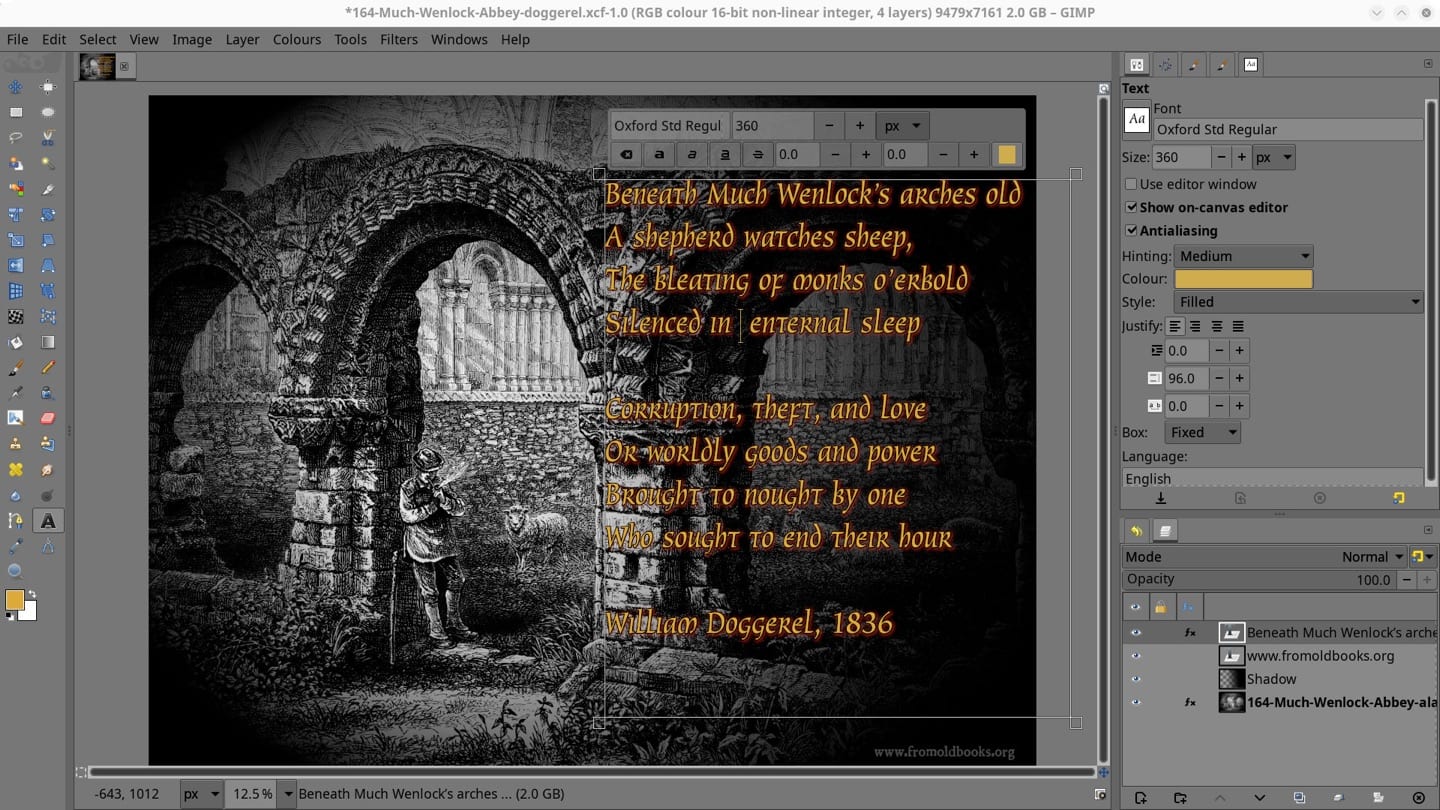 GIMP screenshot 3 of 3