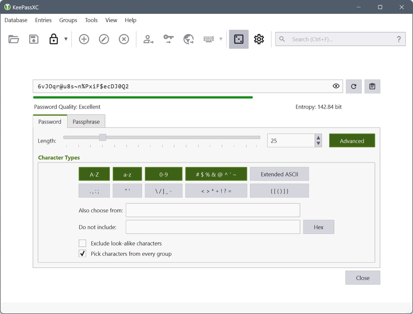 KeePassXC screenshot 3 of 3