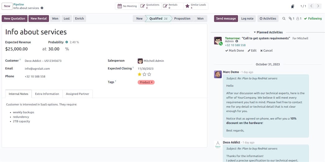 Odoo screenshot 3 of 3