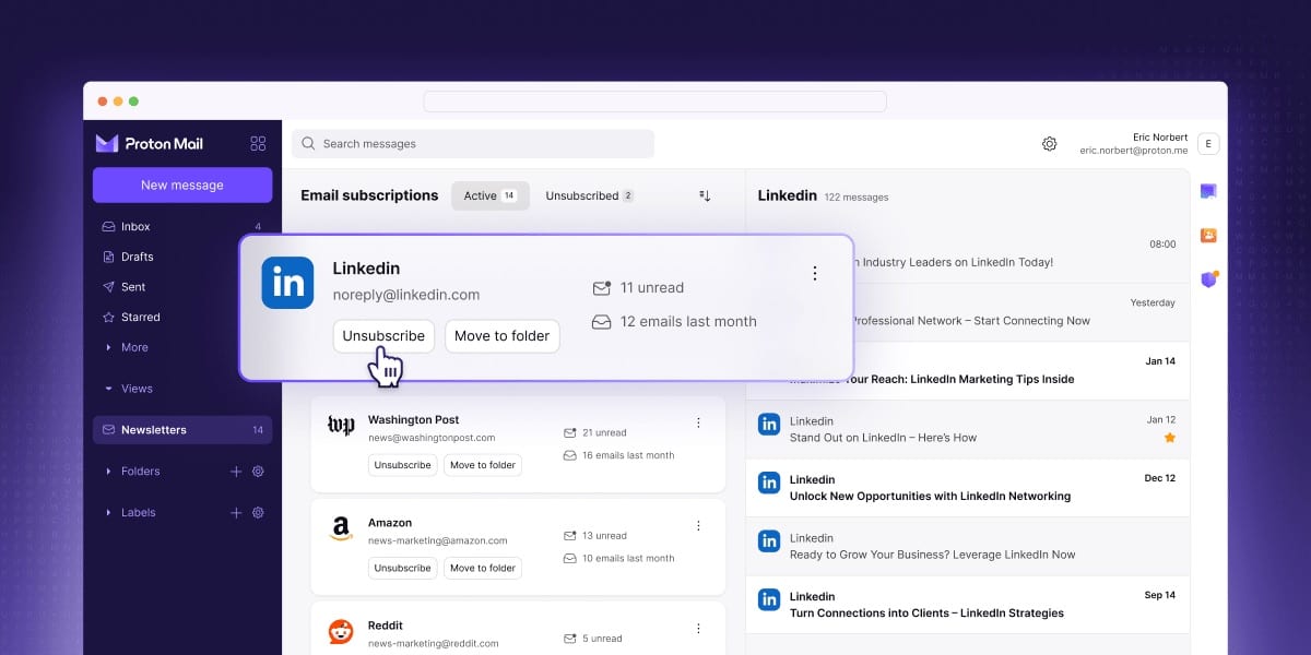 Proton Mail screenshot 2 of 2