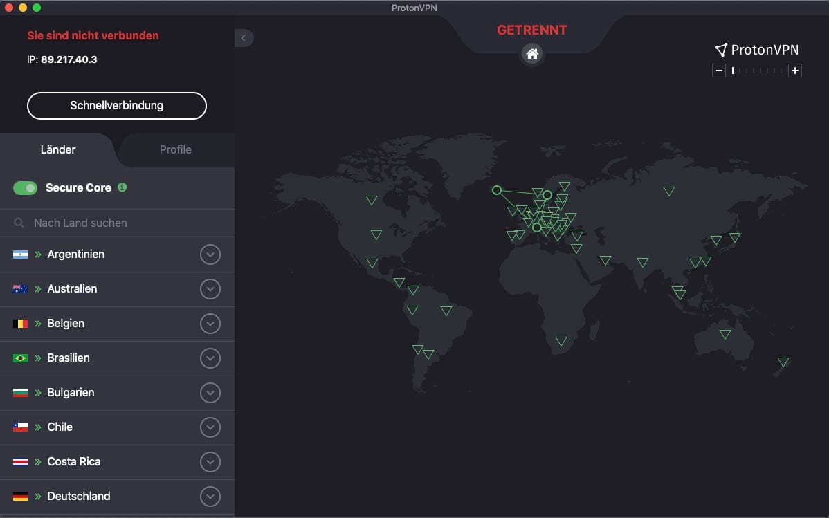 Proton VPN screenshot 2 of 2