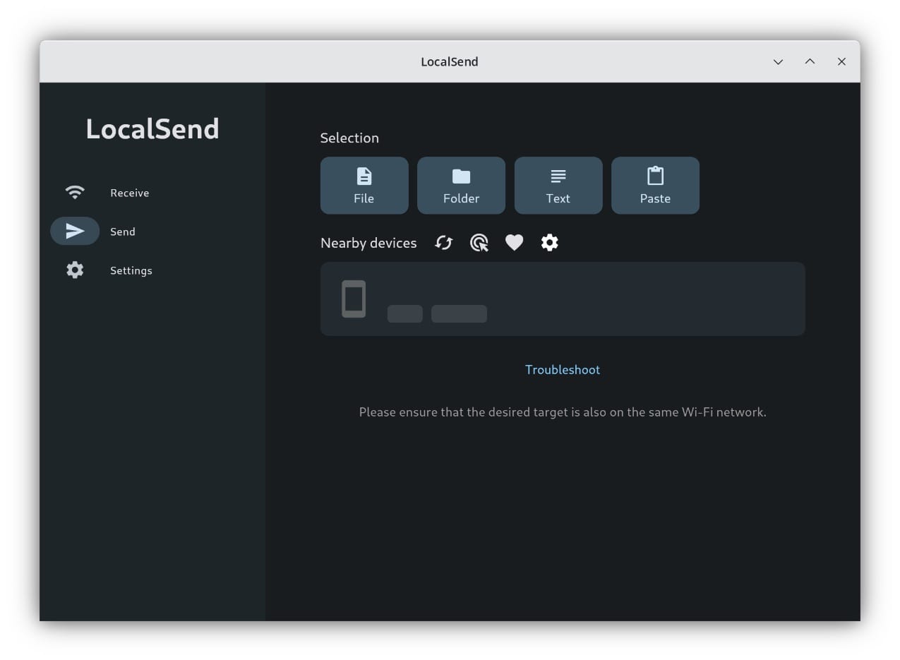 LocalSend screenshot 2 of 3