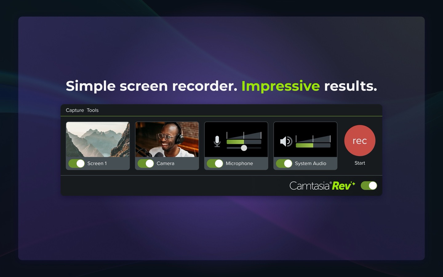 Camtasia screenshot