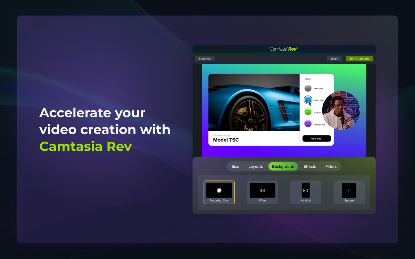 Camtasia screenshot
